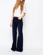 Dr Denim Saige High Waist Flare Jean - Midnight