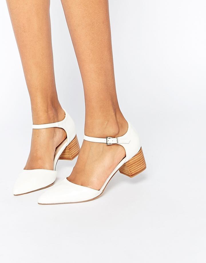 Asos Observer Pointed Heels - White
