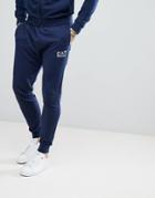 Ea7 Slim Fit Small Logo Sweat Joggers In Navy - Navy