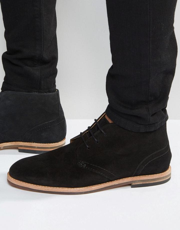 Hudson London Houghton Suede Chukka Boot - Black