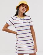 Vans Rainbow Stripe T-shirt Dress-multi