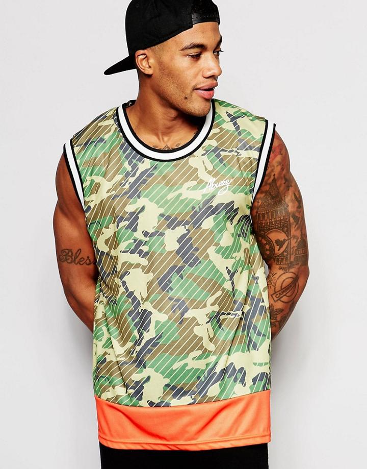 Abuze London Camo Tank - Green