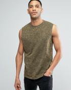 D-struct Acid Wash Raw Arm Tank - Green