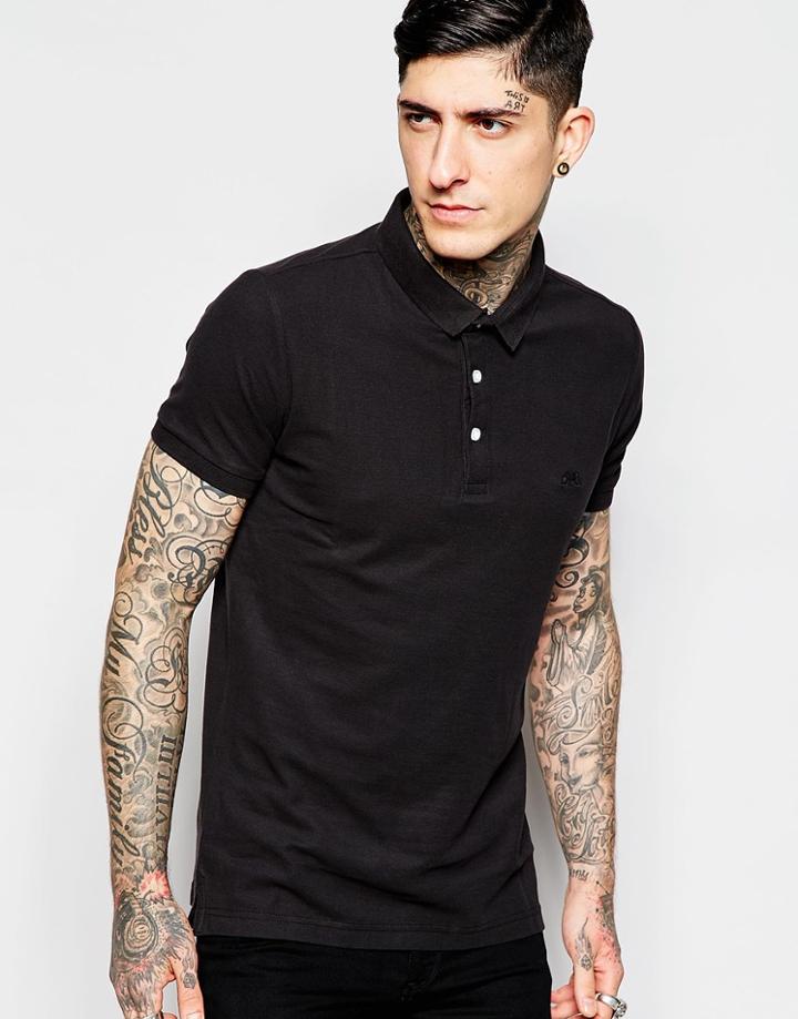 Lindbergh Polo Shirt In Gray - Charcoal