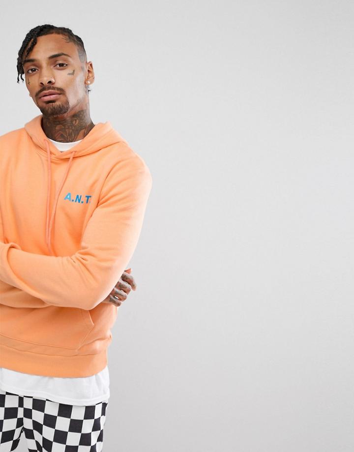 Antioch A.n.t.i. Print Hoodie - Orange