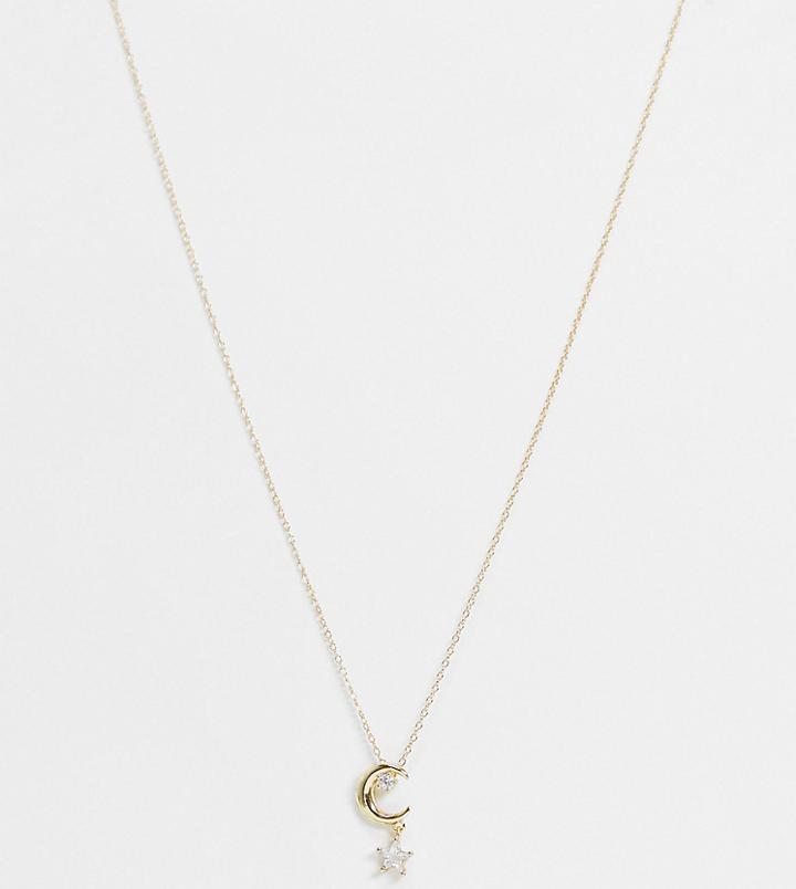 Shashi Celestial Pendant Necklace In Gold Vermeil Plated Sterling Silver
