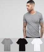 Boss Bodywear Crew Neck T-shirt 3pk - Multi