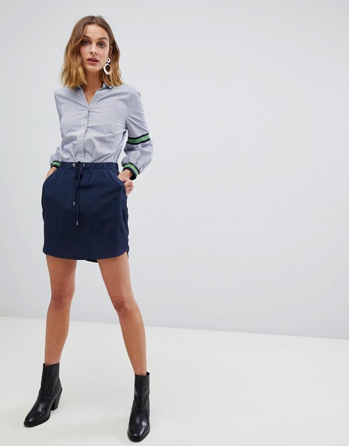Vero Moda Draw String Skirt - Navy