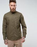 Lee Regular Fit Plain Shirt Button Down One Pocket - Green