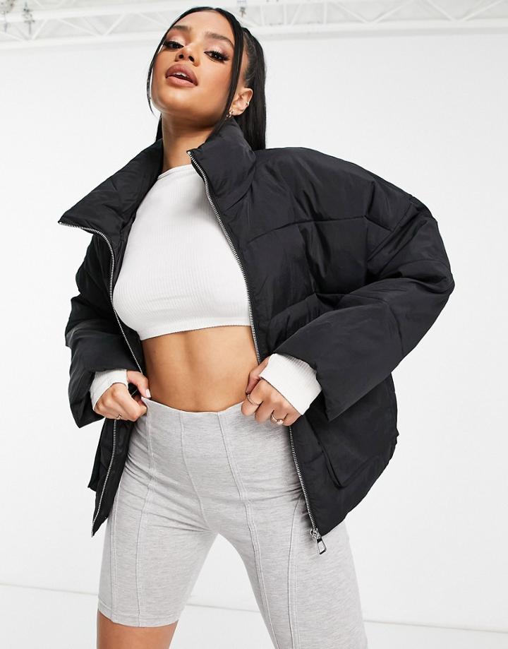 Na-kd Pocket Detail Jacket In Black