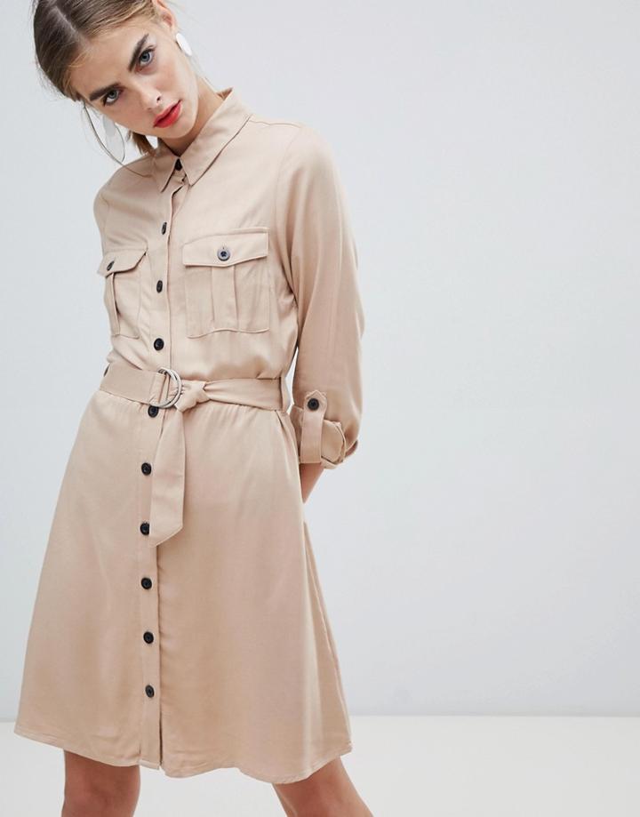 New Look Shirt Dress - Gray