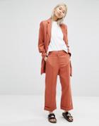 Adpt Crop Wide Leg Pant - Orange
