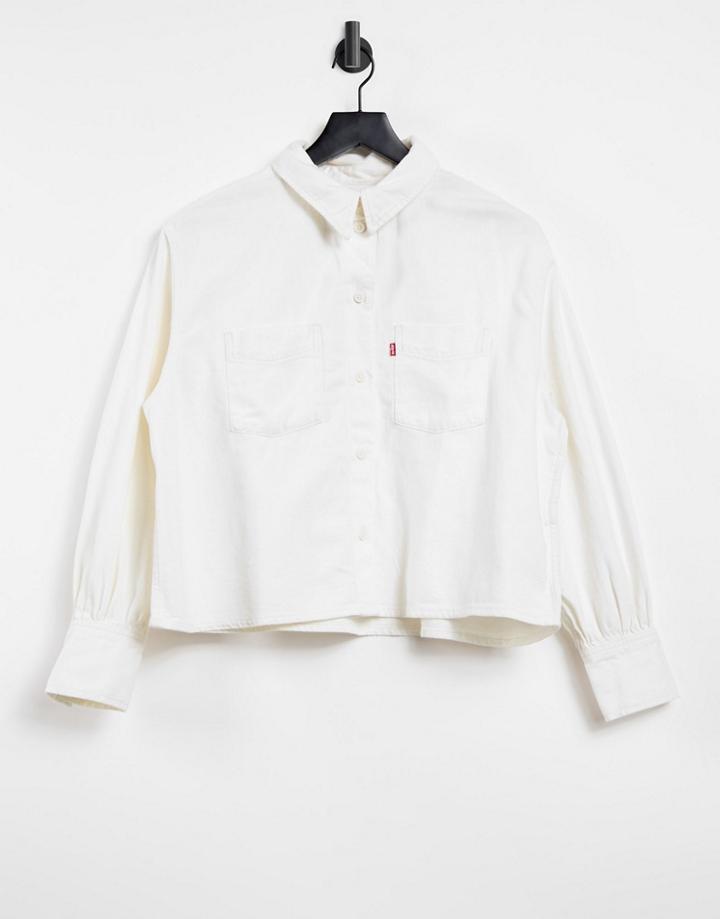 Levi's Boxy Utility Shirt In White