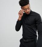 Noose & Monkey Tall Super Skinny Smart Shirt - Black