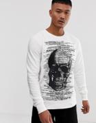 Bolongaro Trevor Skull Print Sweatshirt-white