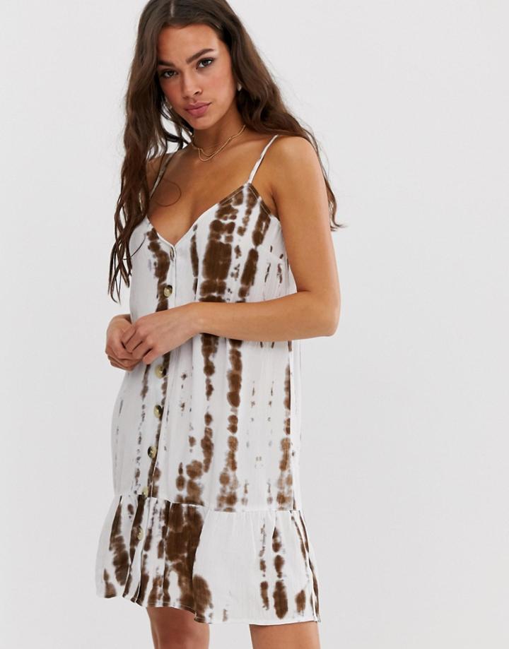 Influence Cami Mini Beach Dress-white