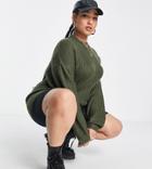 Brave Soul Plus Reki Fisherman Knit Sweater-green