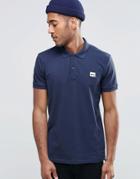 Jack & Jones Pique Polo Shirt With Logo - Navy