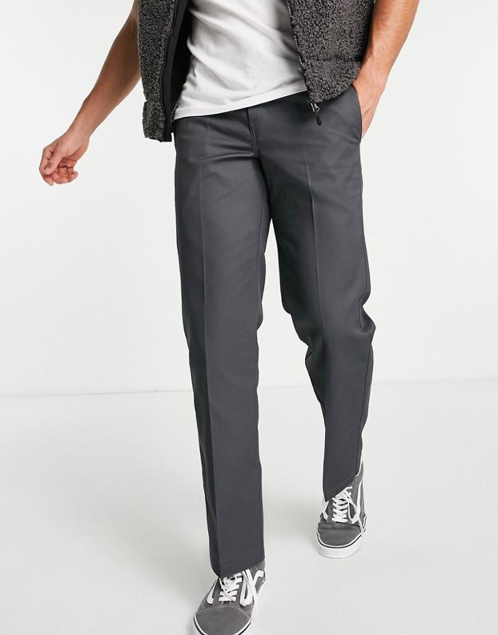 Dickies 873 Work Pants In Gray Slim Straight Fit - Gray