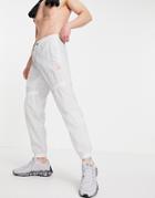 Reebok Woven Drawstring Track Pants In Gray-grey