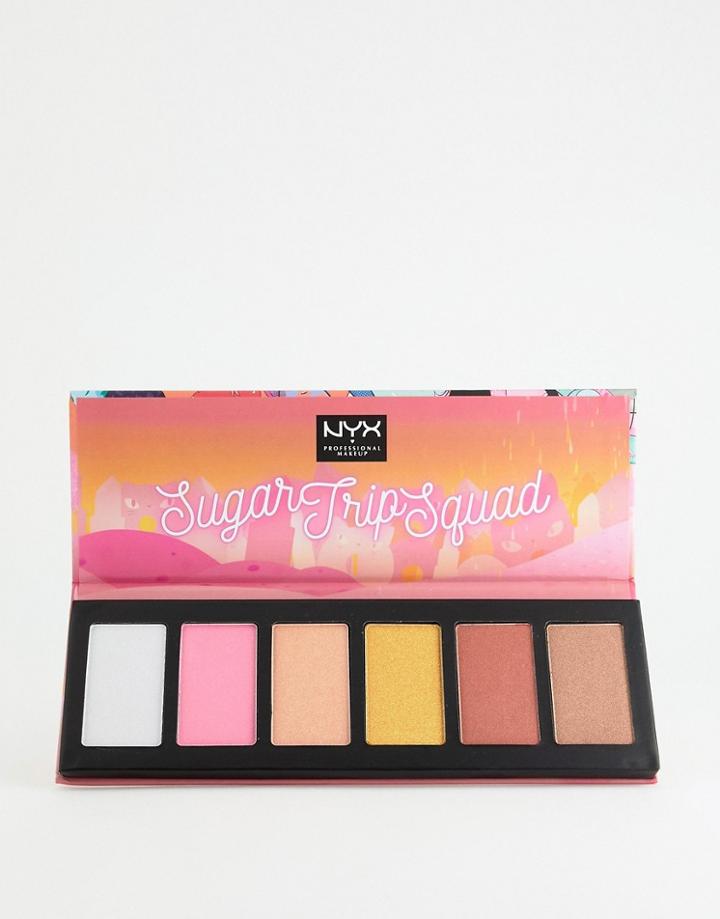 Nyx Professional Makeup Sugar Trip Squad Highlighting Palette - Clear