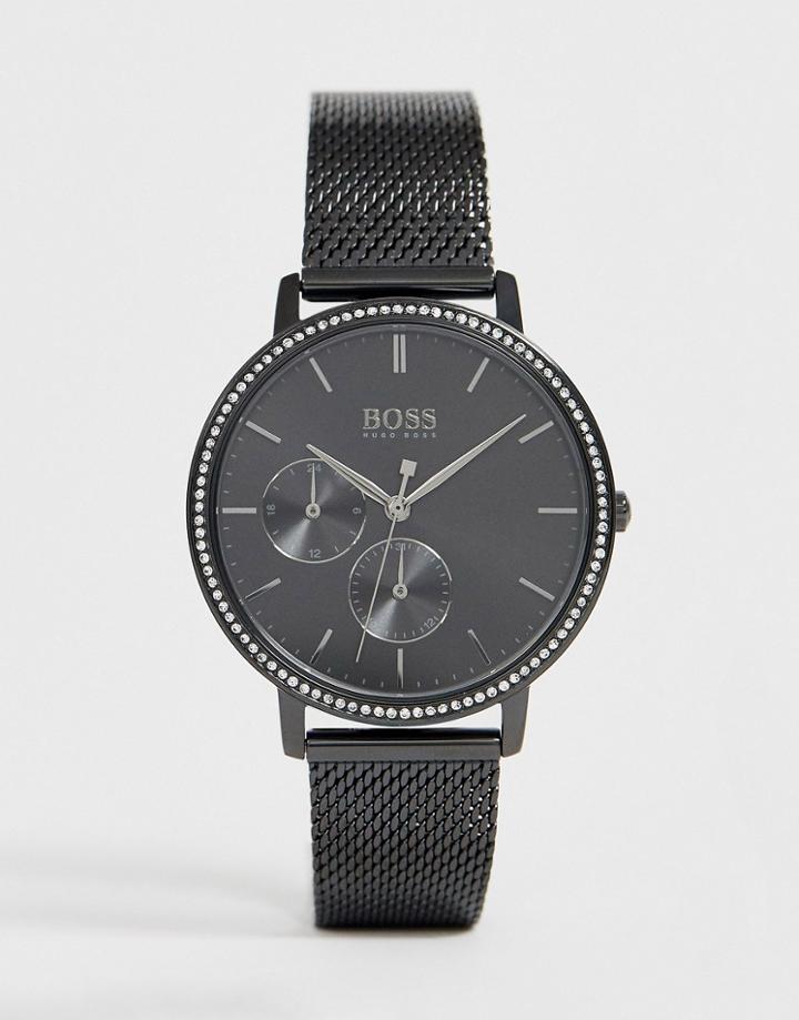 Boss 1502521 Infinity Mesh Watch-black