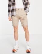 Le Breve Chino Shorts In Beige-neutral