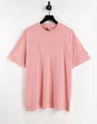 Reebok Natural Dye T-shirt In Pastel Pink