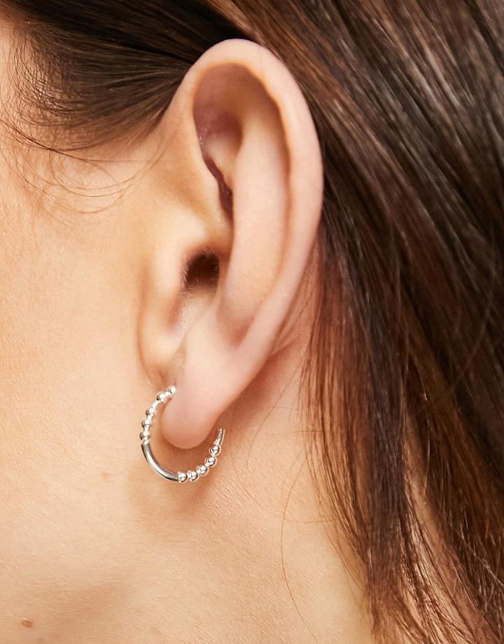 Kingsley Ryan 14mm Bobble Hoop In Sterling Silver