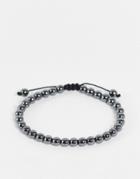 Bolongaro Trevor Metal Beaded Knot Bracelet In Silver