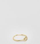 Kingsley Ryan Sterling Silver Gold Plated Knot Detail Ring - Gold