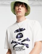 Aape By A Bathing Ape Cross Bone Lightning Print T-shirt In White