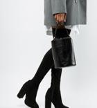 Asos Design Petite Kassidy Heeled Thigh High Boots - Black