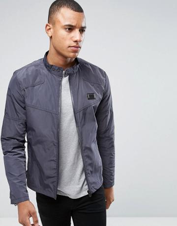 Born Rich Biker Jacket - Gray