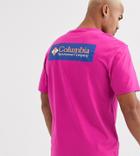 Columbia North Cascades T-shirt In Pink With Back Logo Exclusive At Asos