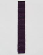 7x Knitted Ties - Purple