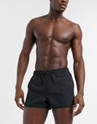 Asos Design Runner Swim Shorts In Black