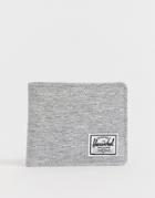 Herschel Supply Co Roy Rfid Card Wallet In Light Gray Crosshatch - Gray