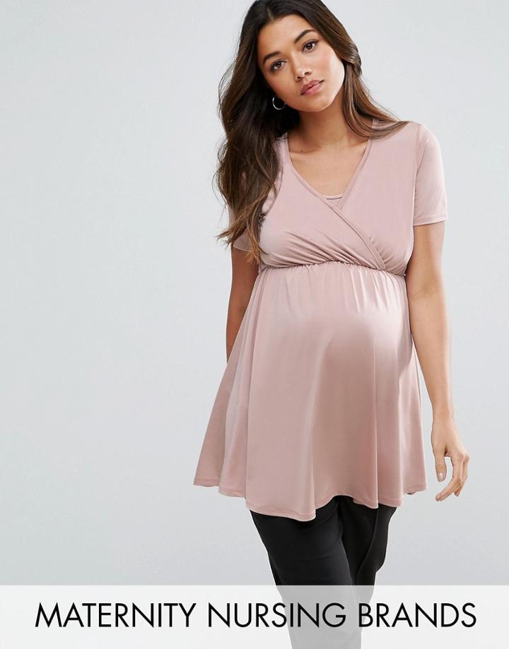 Bluebelle Nursing Wrap Top - Pink