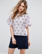Traffic People Printed Crop Top - Multi