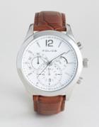 Police Ohio Chronograph Watch - Brown