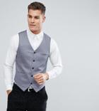 Noak Suit Vest In Cotton Sateen-gray
