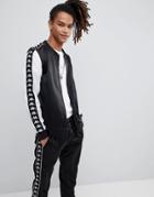 Kappa Poly Tricot Banda Track Jacket In Black - Black