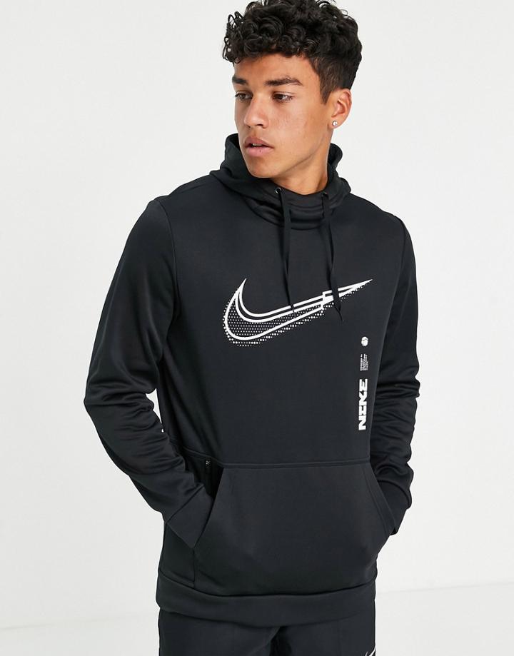 Nike Training Therma Swoosh Hoodie In Black