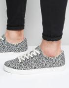 Asos Trainers In Black And White - Gray