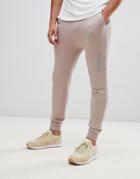 Asos Design Skinny Sweatpants In Pink With Ma1 Pocket