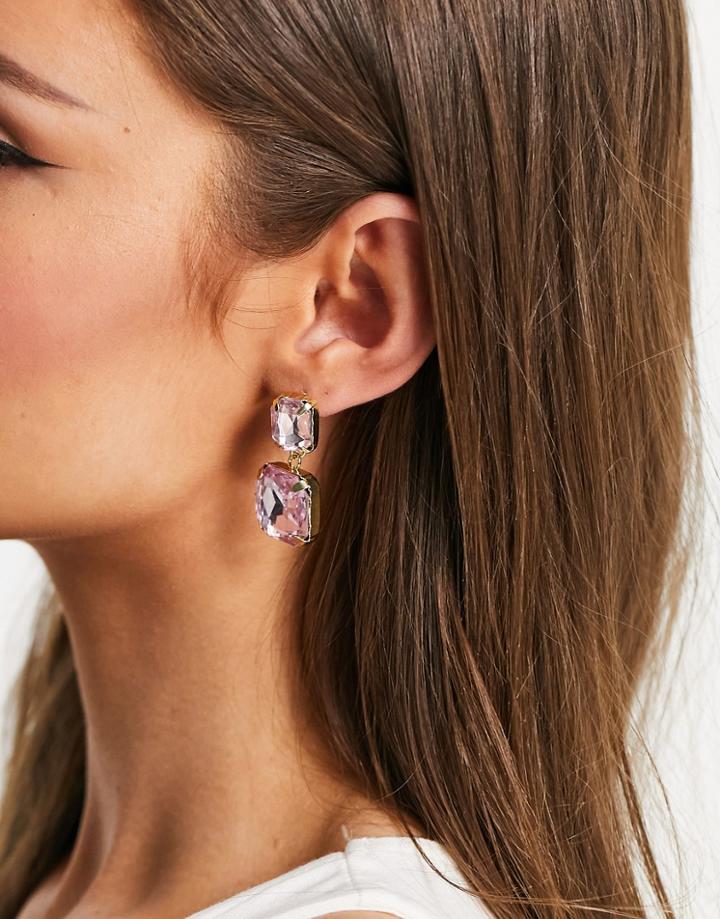 Svnx Pink Gem Earrings