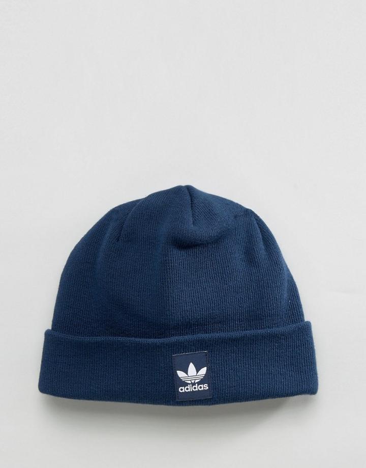 Adidas Rib Logo Beanie - Navy