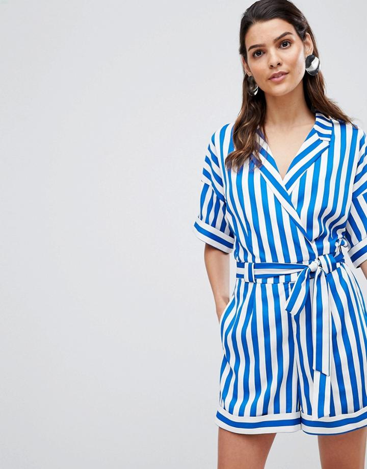 Y.a.s Stripe Romper - Multi