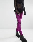 Tripp Nyc Metallic Skinny Jeans - Purple